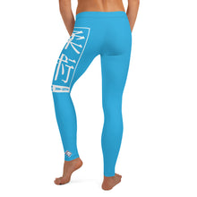 Women's Yoga Pants Workout Leggings For Jiu Jitsu 005 - Cyan BJJ Exclusive Jiu-Jitsu Leggings Tights Womens