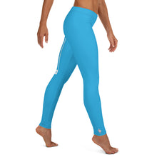 Women's Yoga Pants Workout Leggings For Jiu Jitsu 005 - Cyan BJJ Exclusive Jiu-Jitsu Leggings Tights Womens