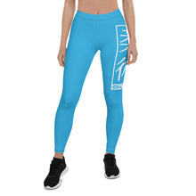 Women's Yoga Pants Workout Leggings For Jiu Jitsu 005 - Cyan BJJ Exclusive Jiu-Jitsu Leggings Tights Womens