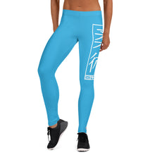 Women's Yoga Pants Workout Leggings For Jiu Jitsu 005 - Cyan BJJ Exclusive Jiu-Jitsu Leggings Tights Womens