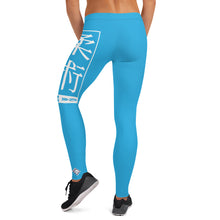 Women's Yoga Pants Workout Leggings For Jiu Jitsu 005 - Cyan BJJ Exclusive Jiu-Jitsu Leggings Tights Womens