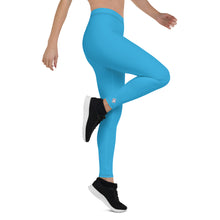 Women's Yoga Pants Workout Leggings For Jiu Jitsu 005 - Cyan BJJ Exclusive Jiu-Jitsu Leggings Tights Womens