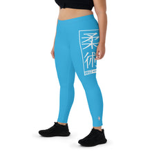 Women's Yoga Pants Workout Leggings For Jiu Jitsu 005 - Cyan BJJ Exclusive Jiu-Jitsu Leggings Tights Womens