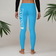 Women's Yoga Pants Workout Leggings For Jiu Jitsu 005 - Cyan BJJ Exclusive Jiu-Jitsu Leggings Tights Womens