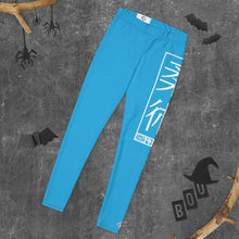 Women's Yoga Pants Workout Leggings For Jiu Jitsu 005 - Cyan BJJ Exclusive Jiu-Jitsu Leggings Tights Womens