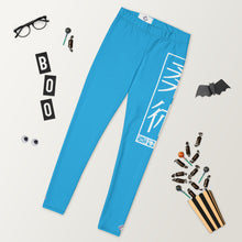 Women's Yoga Pants Workout Leggings For Jiu Jitsu 005 - Cyan BJJ Exclusive Jiu-Jitsu Leggings Tights Womens