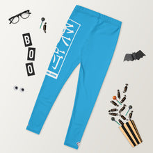 Women's Yoga Pants Workout Leggings For Jiu Jitsu 005 - Cyan BJJ Exclusive Jiu-Jitsu Leggings Tights Womens