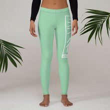 Women's Yoga Pants Workout Leggings For Jiu Jitsu 010 - Vista Blue BJJ Exclusive Jiu-Jitsu Leggings Tights Womens
