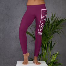 Women's Yoga Pants Workout Leggings For Jiu Jitsu 013 - Tyrian Purple BJJ Exclusive Jiu-Jitsu Leggings Tights Womens