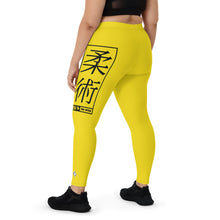 Women's Yoga Pants Workout Leggings For Jiu Jitsu 017 - Golden Sun BJJ Exclusive Jiu-Jitsu Leggings Tights Womens