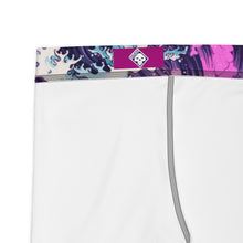 Women's Yoga Pants Workout Leggings - Purple Wave 002 Exclusive Great Wave Kanagawa Leggings Tights Womens