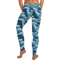 Women's Yoga Pants Workout Leggings - Tempest 003 Exclusive Great Wave Kanagawa Leggings Tights Womens
