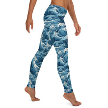 Women's Yoga Pants Workout Leggings - Tempest 003 Exclusive Great Wave Kanagawa Leggings Tights Womens