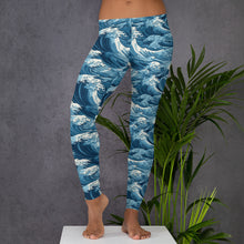Women's Yoga Pants Workout Leggings - Tempest 003 Exclusive Great Wave Kanagawa Leggings Tights Womens