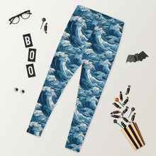 Women's Yoga Pants Workout Leggings - Tempest 003 Exclusive Great Wave Kanagawa Leggings Tights Womens