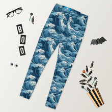 Women's Yoga Pants Workout Leggings - Tempest 003 Exclusive Great Wave Kanagawa Leggings Tights Womens