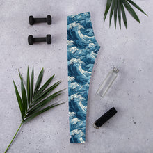 Women's Yoga Pants Workout Leggings - Tempest 003 Exclusive Great Wave Kanagawa Leggings Tights Womens