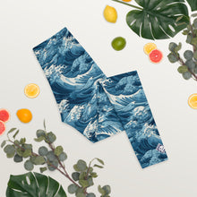 Women's Yoga Pants Workout Leggings - Tempest 003 Exclusive Great Wave Kanagawa Leggings Tights Womens