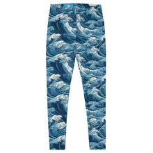 Women's Yoga Pants Workout Leggings - Tempest 003 Exclusive Great Wave Kanagawa Leggings Tights Womens