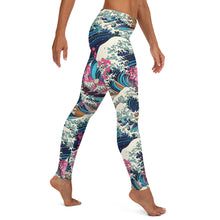 Women's Yoga Pants Workout Leggings - The Great Wave Off Kanagawa 001 Exclusive Great Wave Kanagawa Leggings Tights Womens