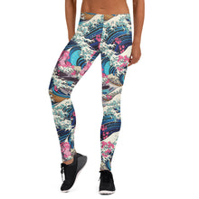 Women's Yoga Pants Workout Leggings - The Great Wave Off Kanagawa 001 Exclusive Great Wave Kanagawa Leggings Tights Womens