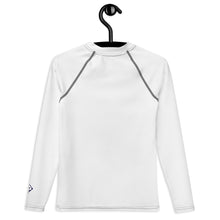 Youth Boys Long Sleeve Base Layer – Solid Color Rash Guard Top – Snow