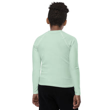 Youth Boys Long Sleeve Rash Guard – Essential Solid Color Base Layer – Surf Crest