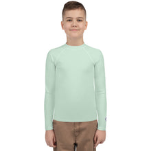 Youth Boys Long Sleeve Rash Guard – Essential Solid Color Base Layer – Surf Crest