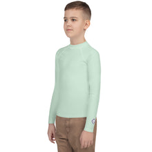 Youth Boys Long Sleeve Rash Guard – Essential Solid Color Base Layer – Surf Crest