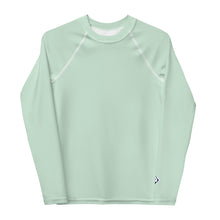 Youth Boys Long Sleeve Rash Guard – Essential Solid Color Base Layer – Surf Crest