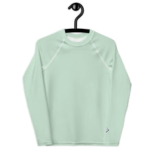 Youth Boys Long Sleeve Rash Guard – Essential Solid Color Base Layer – Surf Crest