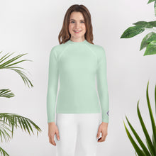 Girls Long Sleeve Swim & Sport Rash Guard – Youth Solid Color Gear – Surf Crest