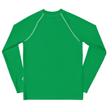 Youth Boys UV Protection Rash Guard – Long Sleeve in Bold Solids – Jade
