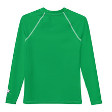 Youth Boys UV Protection Rash Guard – Long Sleeve in Bold Solids – Jade
