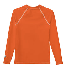 Youth Girls Active Rash Guard – Sleek Solid Color Long Sleeve Design – Flamingo