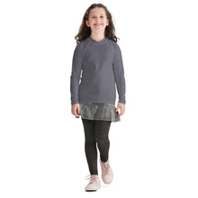 Youth Girls BJJ Style Rash Guard – Long Sleeve in Solid Color Finish – Charcoal