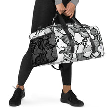 Black and White Graffiti Clouds Sports Duffle Bag - Perfect for Gym and Travel Bag Bags BJJ Boxing Clouds Duffel Bags Exclusive Judo Muay Thai Running Wrestling Yoga