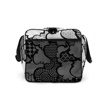 Black and White Graffiti Clouds Sports Duffle Bag - Perfect for Gym and Travel Bag Bags BJJ Boxing Clouds Duffel Bags Exclusive Judo Muay Thai Running Wrestling Yoga