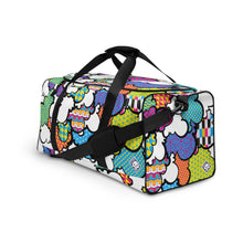 Eye-Catching CMYK Graffiti Clouds Sports Duffle Bag for Gym and Travel Bag Bags BJJ Boxing Clouds Duffel Bags Exclusive Judo Muay Thai Running Wrestling Yoga