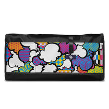 Eye-Catching CMYK Graffiti Clouds Sports Duffle Bag for Gym and Travel Bag Bags BJJ Boxing Clouds Duffel Bags Exclusive Judo Muay Thai Running Wrestling Yoga