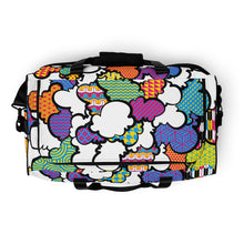 Eye-Catching CMYK Graffiti Clouds Sports Duffle Bag for Gym and Travel Bag Bags BJJ Boxing Clouds Duffel Bags Exclusive Judo Muay Thai Running Wrestling Yoga