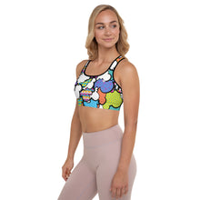 Get a Boost of Confidence with Women's CMYK Graffiti Clouds Padded Sports Bra 001 BJJ Boxing Clouds Exclusive Judo Muay Thai Running Sports Bra Womens Wrestling