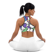 Get a Boost of Confidence with Women's CMYK Graffiti Clouds Padded Sports Bra 001 BJJ Boxing Clouds Exclusive Judo Muay Thai Running Sports Bra Womens Wrestling