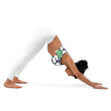 Get a Boost of Confidence with Women's CMYK Graffiti Clouds Padded Sports Bra 001 BJJ Boxing Clouds Exclusive Judo Muay Thai Running Sports Bra Womens Wrestling