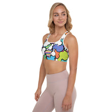 Get a Boost of Confidence with Women's CMYK Graffiti Clouds Padded Sports Bra 001 BJJ Boxing Clouds Exclusive Judo Muay Thai Running Sports Bra Womens Wrestling