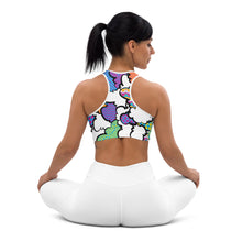 Get a Boost of Confidence with Women's CMYK Graffiti Clouds Padded Sports Bra 001 BJJ Boxing Clouds Exclusive Judo Muay Thai Running Sports Bra Womens Wrestling