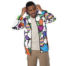 Men's CMYK Graffiti Clouds Zipped Windbreaker Hoodie 001 Athleisure Boxing Clouds Exclusive Graffiti Hip Hop Hoodies Jiu-Jitsu Judo Kick Boxing Mens MMA Muay Thai Running Streetwear