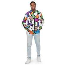 Men's CMYK Graffiti Clouds Zipped Windbreaker Hoodie 001 Athleisure Boxing Clouds Exclusive Graffiti Hip Hop Hoodies Jiu-Jitsu Judo Kick Boxing Mens MMA Muay Thai Running Streetwear