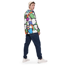 Men's CMYK Graffiti Clouds Zipped Windbreaker Hoodie 001 Athleisure Boxing Clouds Exclusive Graffiti Hip Hop Hoodies Jiu-Jitsu Judo Kick Boxing Mens MMA Muay Thai Running Streetwear