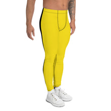 Mens Kill Bill and Game of Death Inspired Athletic Leggings: Perfect for Running, Gym, BJJ, and MMA BJJ Brazilian Jiu-Jitsu Bruce Lee Costume Exclusive Game of Death Halloween Kill Bill Leggings Mens No Gi Running Spats Tights